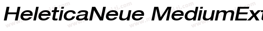 HeleticaNeue MediumExt字体转换